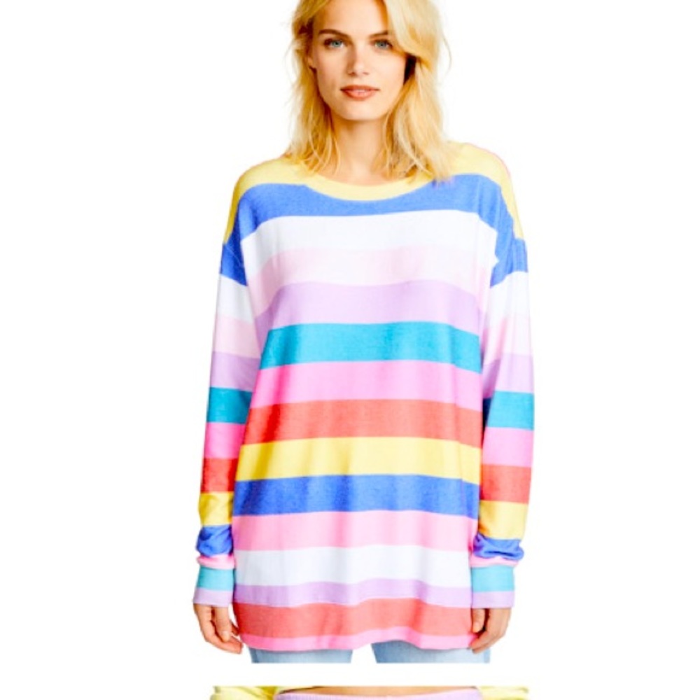 Wildfox Rainbow castaway sweatshirt size XS